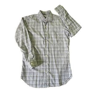 Hamilton Co. 1883 LS Button Up Shirt Feb 22 Gingham Plaid Blue Medium Men